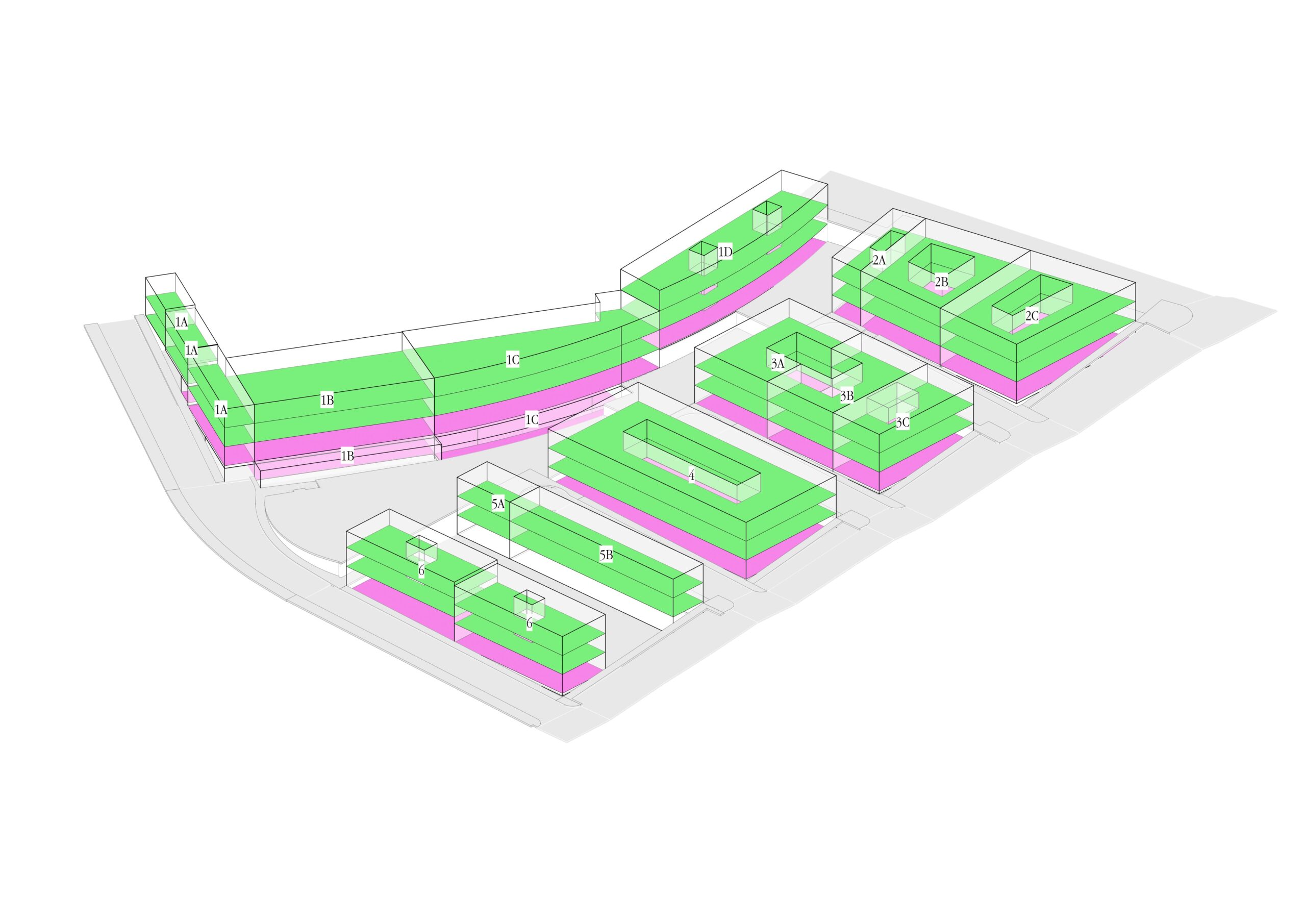 Proyectos para la unidad de ejecución residencial "Conde de Negrón" en la zona de extensión de Montoro.